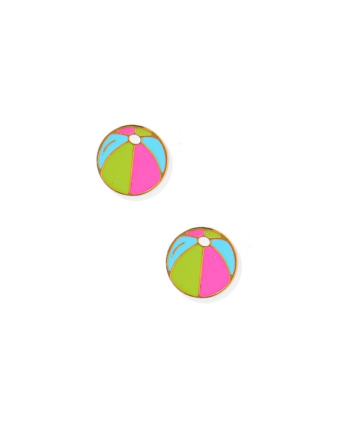 Screwback Stud Earrings - Beach Ball - LINNY CO WholesaleStuds