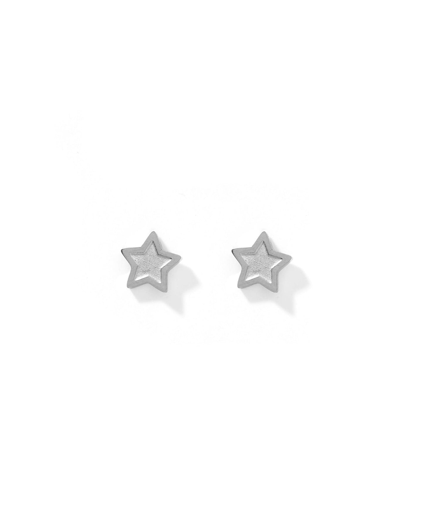 Screwback Stud Earrings - Lennon Star Silver - LINNY CO Wholesale