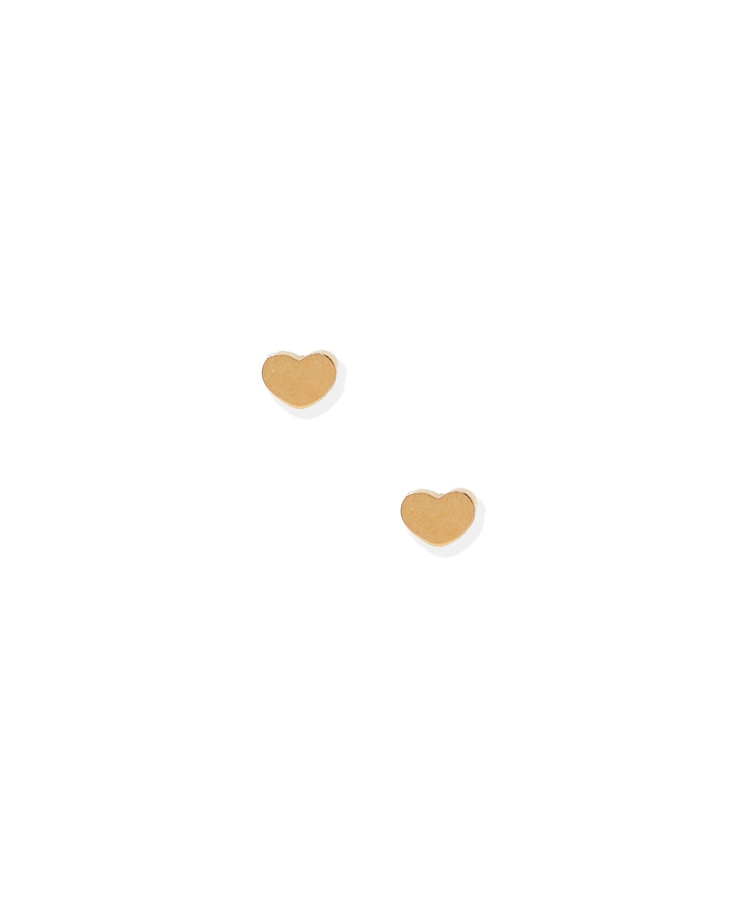 Screwback Stud Earrings - Micro Tessa Heart Gold - LINNY CO WholesaleStuds