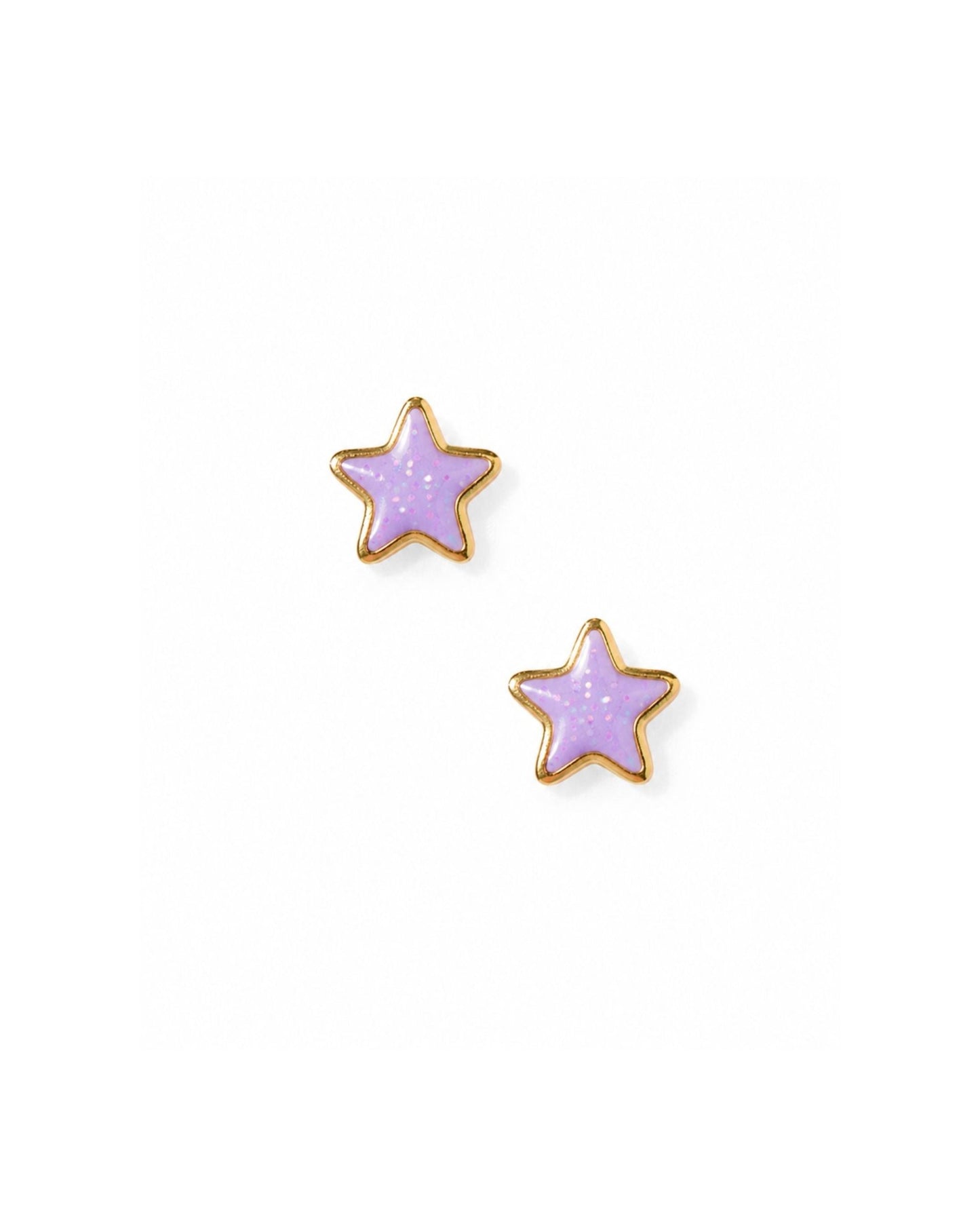 Screwback Stud Earrings - Nora Star Purple - LINNY CO WholesaleStuds