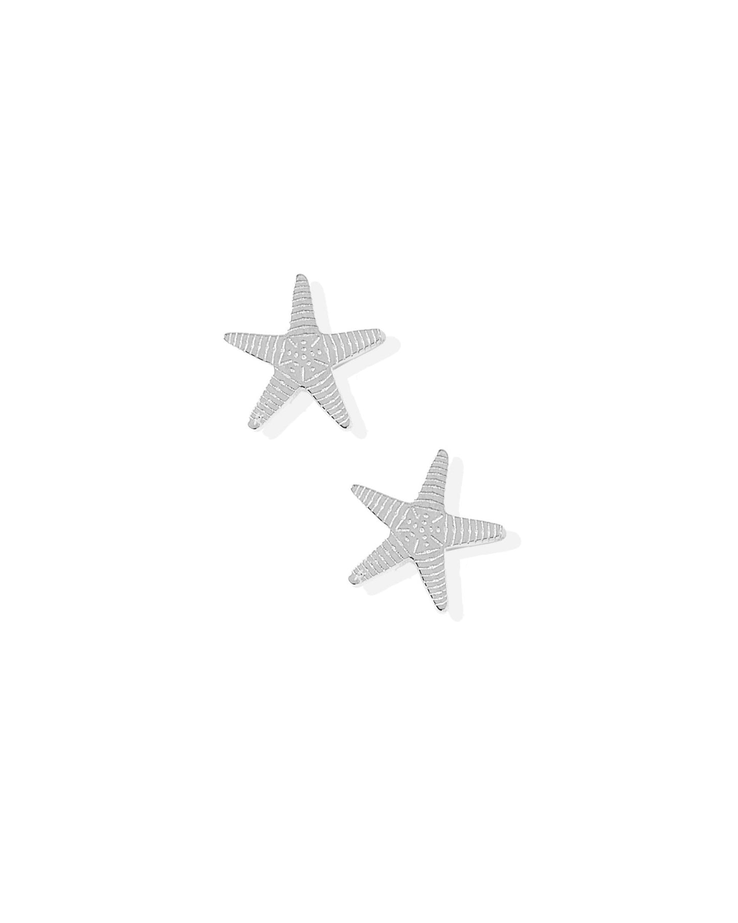 Screwback Stud Earrings - Starfish Silver - LINNY CO WholesaleStuds