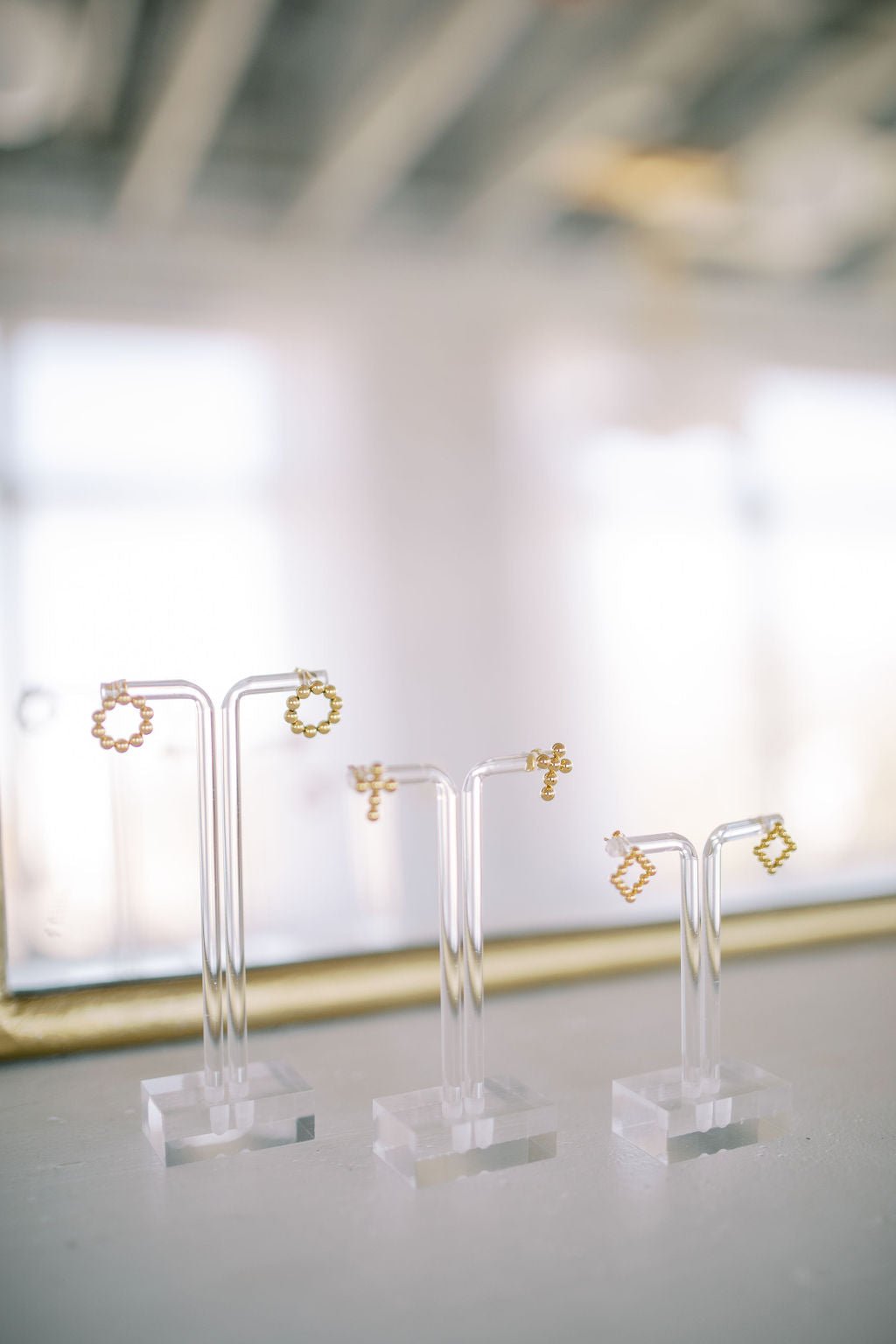 Wyatt - Small Square - Earrings - LINNY CO WholesaleMetals