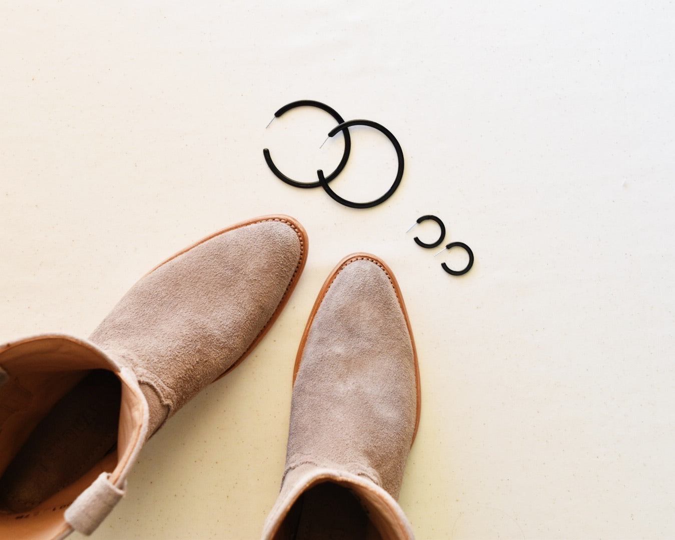 Holly Mega Hoop Earrings - True Black