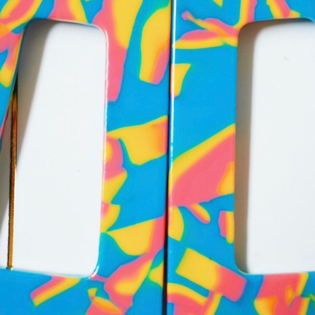 Kennedy Statement Earrings - Electric Sunset