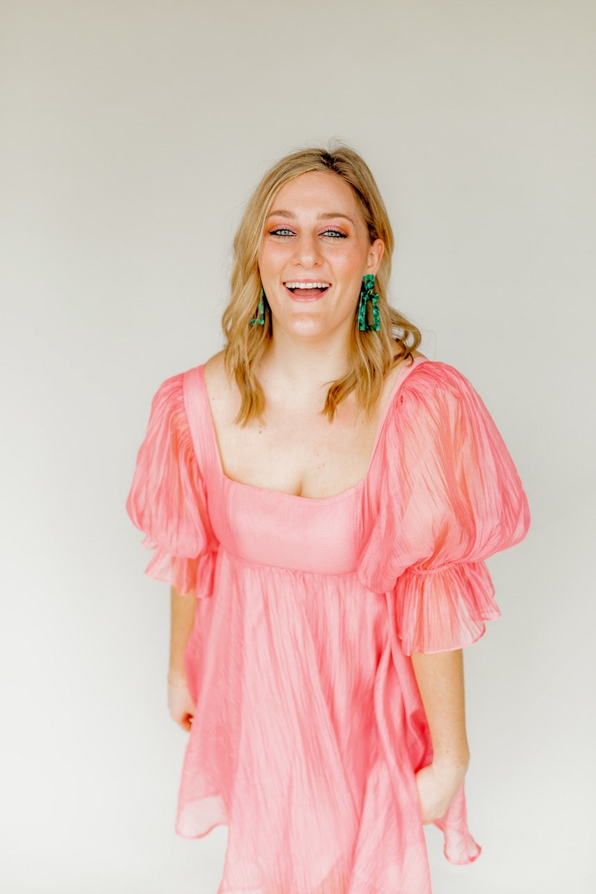 Kennedy Statement Earrings - Bahama Mama