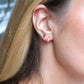 Screwback Stud Earrings - Micro Lightening Bolt