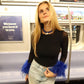 Necklace - Tailyn Rope Cobalt Blue