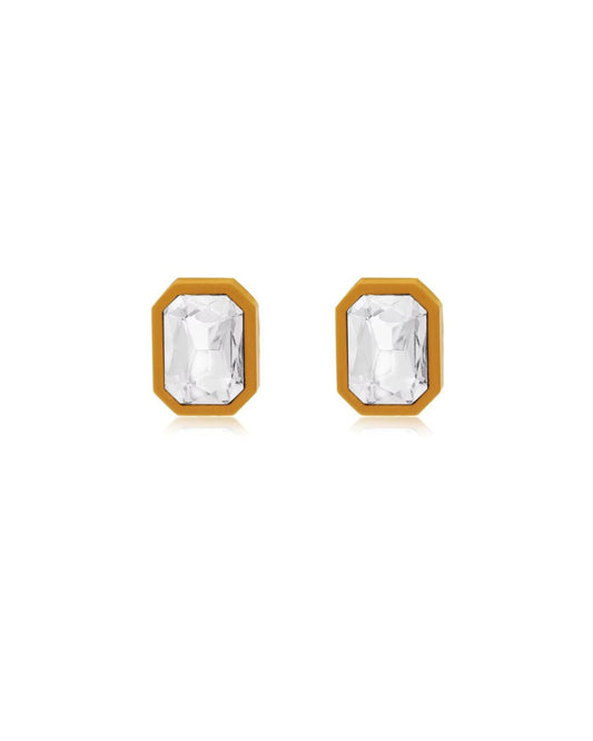Eva Statement Earrings - Brown