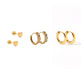Huggie & Screwback Stud Set - Denver