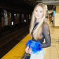 Necklace - Tailyn Rope Cobalt Blue