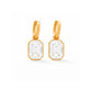 Huggie Charm Earrings - Diana Clear