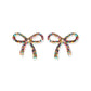 Kylie Bow Earrings - Multi Glitter