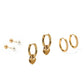 Huggie & Screwback Stud Set - Charleston