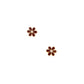 Screwback Stud Earrings - Alli Maroon