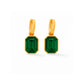 Huggie Charm Earrings - Diana Green