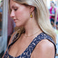 Huggie Charm Earrings - Diana Champagne
