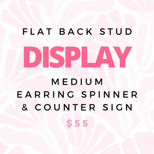 Medium Spinner Display and Counter Sign - $55