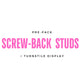 Screwback Studs PrePack