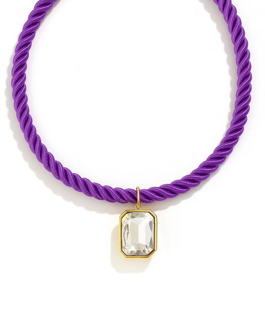 Necklace - Tailyn Rope Necklace - Purple (Preorder - Ships Sept 10)