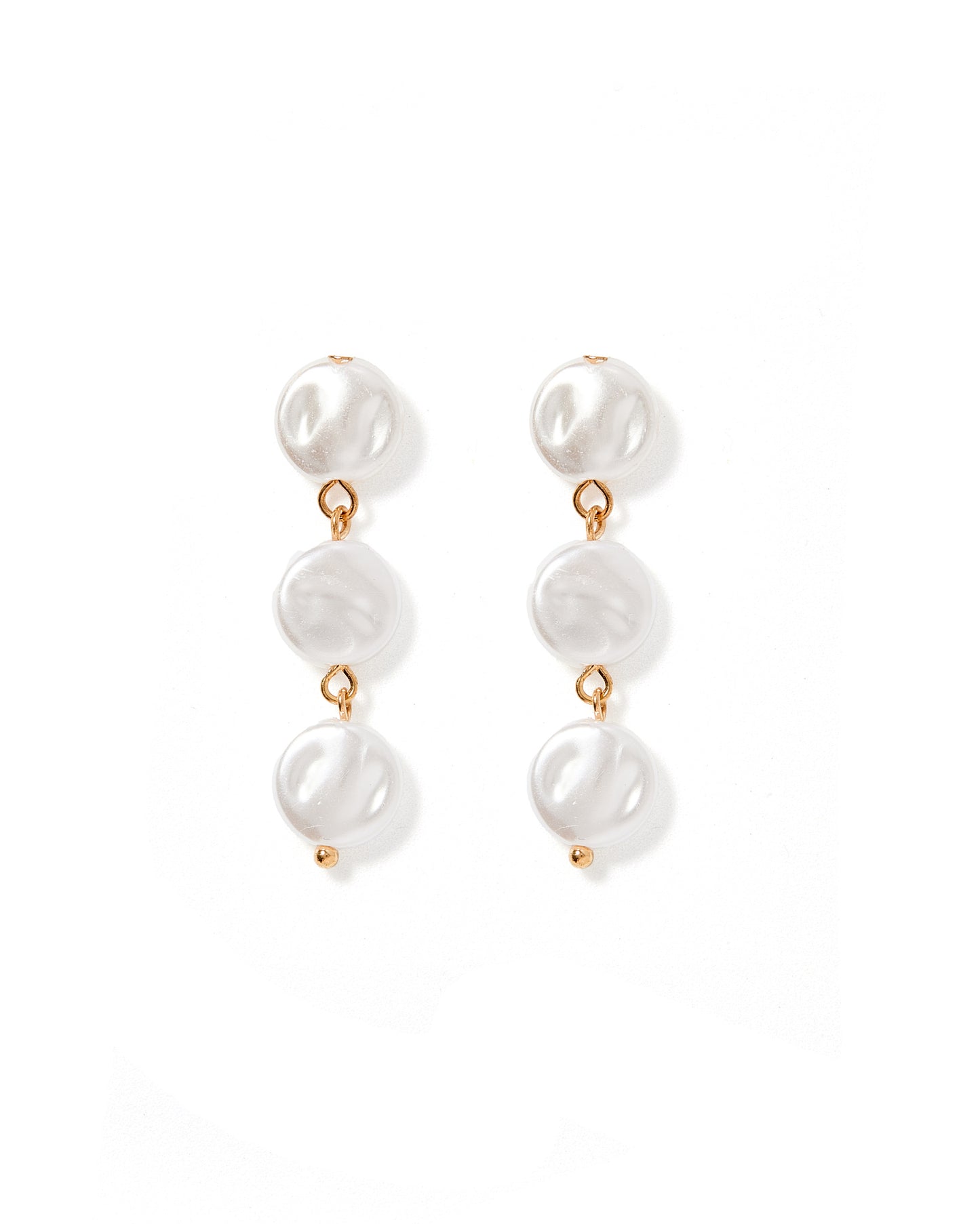 Libby - 3 Pearl - Earrings