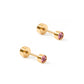 Screwback Stud - Juliet  - Pink - 3mm