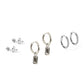 Huggie & Screwback Stud Set - Chicago