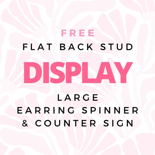 Large Spinner Display and Counter Sign - FREE
