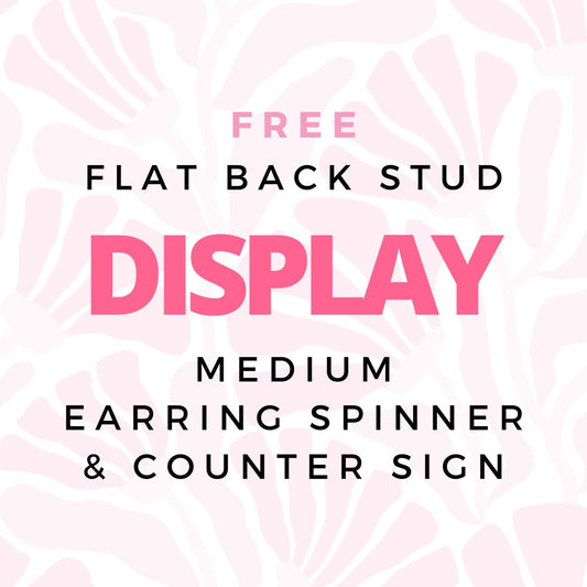Medium Spinner Display and Counter Sign - FREE