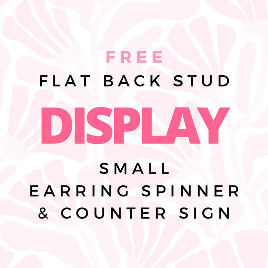 Small Spinner Display and Counter Sign - FREE