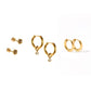 Huggie & Screwback Stud Set - Portland