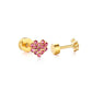 Screwback Stud - Leo - Pink