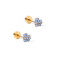 Screwback Stud - Leo - Blue