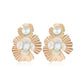 Zara Iridescent Statement Earrings - Gold