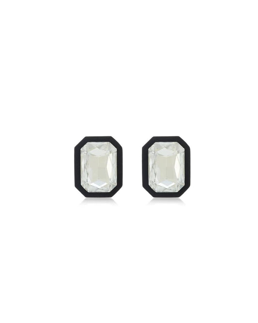 Eva Statement Earrings - Black