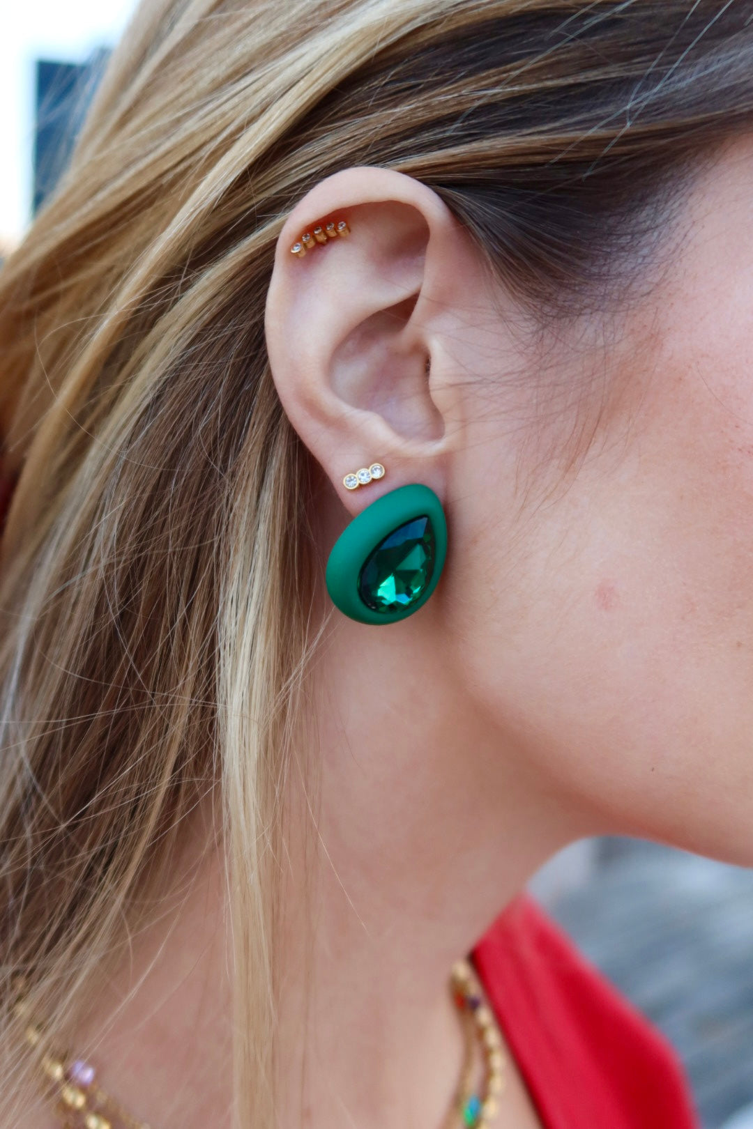 Screwback Stud Earrings - Poppy