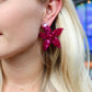 Annie Statement Earring - Pinot Noir