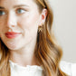 Huggie Charm Earrings - Sadie Bow Gold