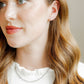 Screwback Stud Earrings - Paloma Pear Silver
