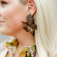 Flora Statement Earrings - Espresso