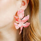 Flora Statement Earrings - Pink Spritz