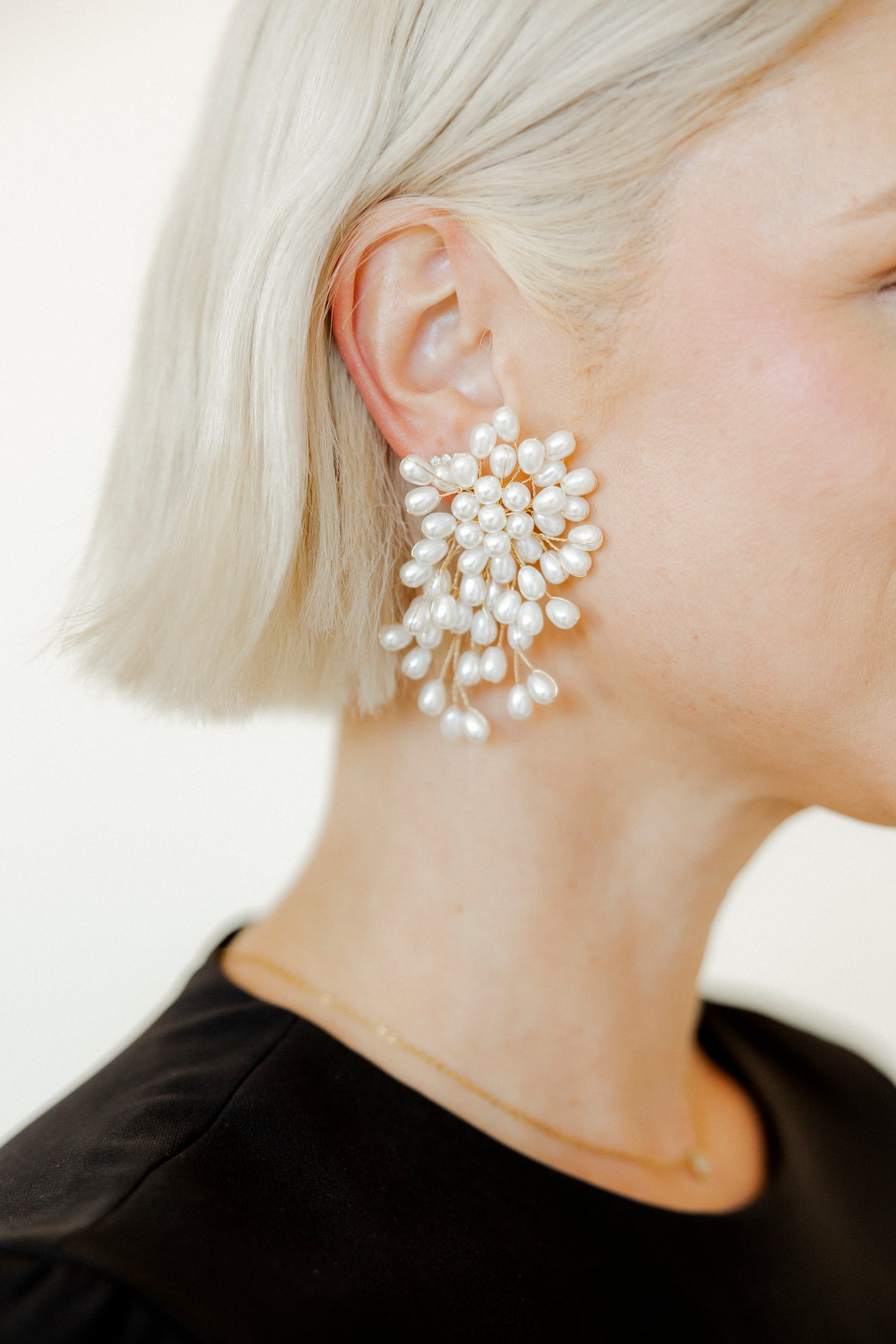 Ariel Pearl Statement Earrings