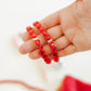 Bracelet - Candy Gem Heart Red