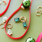 Huggie Charm Earrings - Diana Green