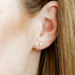 Screwback Stud Earrings - Payton Pearl White 3mm