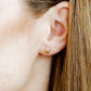 Screwback Stud Earrings - Drew Oval Gold