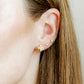 Screwback Stud Earrings - Drew Round Gold