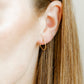 Huggie Infinity Hoop Earrings - Ava Gold 10mm