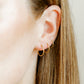 Huggie Infinity Hoop Earrings - Ava Gold 8mm