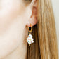 Huggie Charm Earrings - Christmas Tree Polka Dot