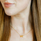 Necklace - Sadie Bow Orange
